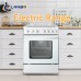Lanbo 2.9 Cu.Ft. Freestanding Electric Range with Air Fry, White