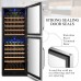 Lanbo 133 Bottle Dual Door Wine Cooler - LW133DD