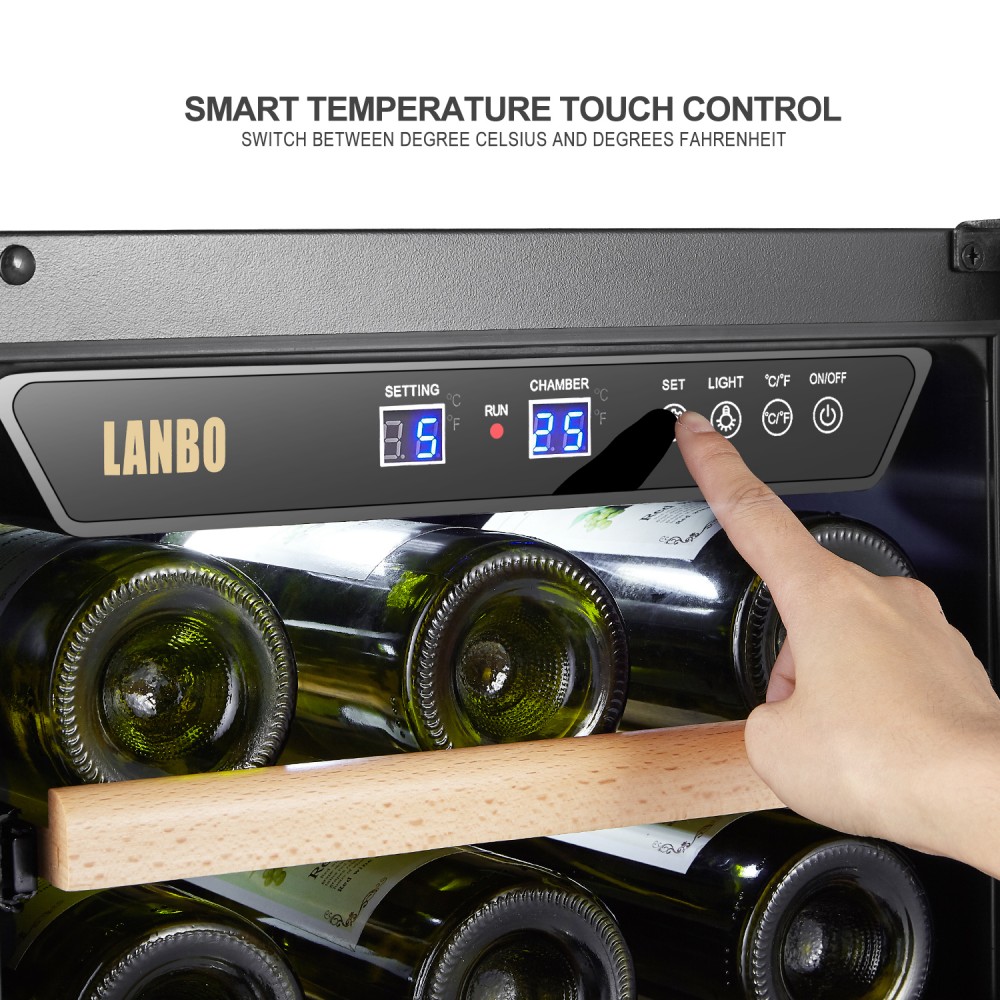 lanbo 33 bottle wine cooler