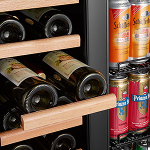 wine cooler shelves