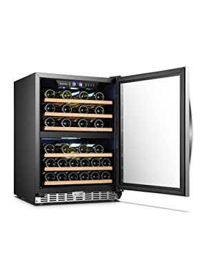 dual zone wine refrigerator cooler
