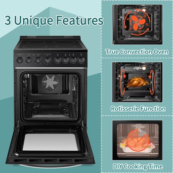 Lanbo 24 Inch Freestanding Electric Range - LB-ERK24RC-B