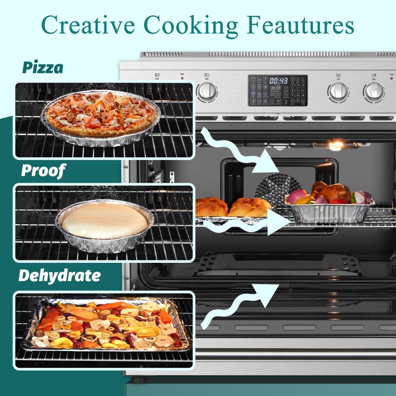 Lanbo 36 Inch Freestanding Electric Range - LB-ERT36RC-B