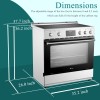 Lanbo 36 Inch Freestanding Electric Range - LB-ERT36RC-B