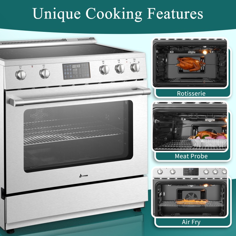 Lanbo 36 Inch Freestanding Electric Range - LB-ERT36RC-S