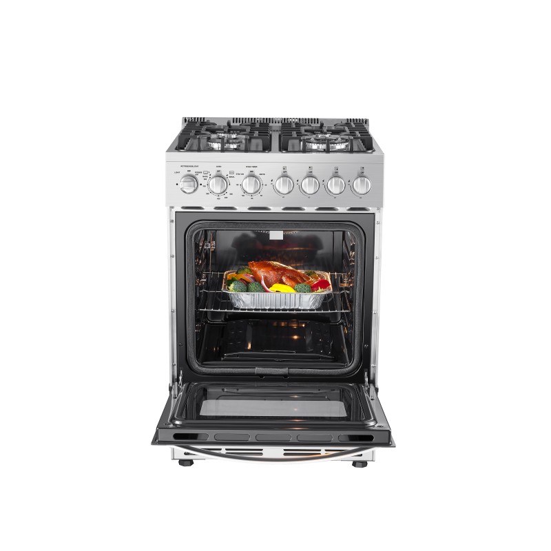 Lanbo 24 Inch 4 Burners Gas Range - LB-GK24RC-S