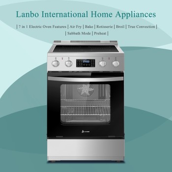 Lanbo 24 Inch Freestanding Electric Range - LBERT24RCSAA