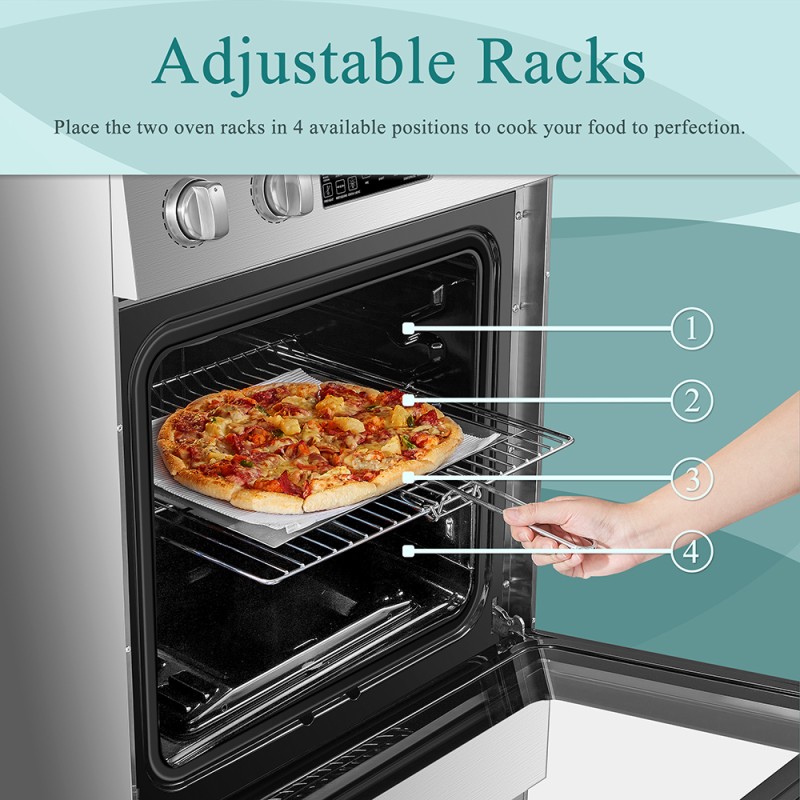 Lanbo 24 Inch Freestanding Electric Range - LBERT24RCSAA