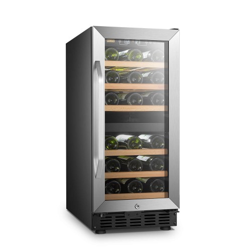 Lanbo 15 Inch 28 Bottle Dual Zone Wine Cooler