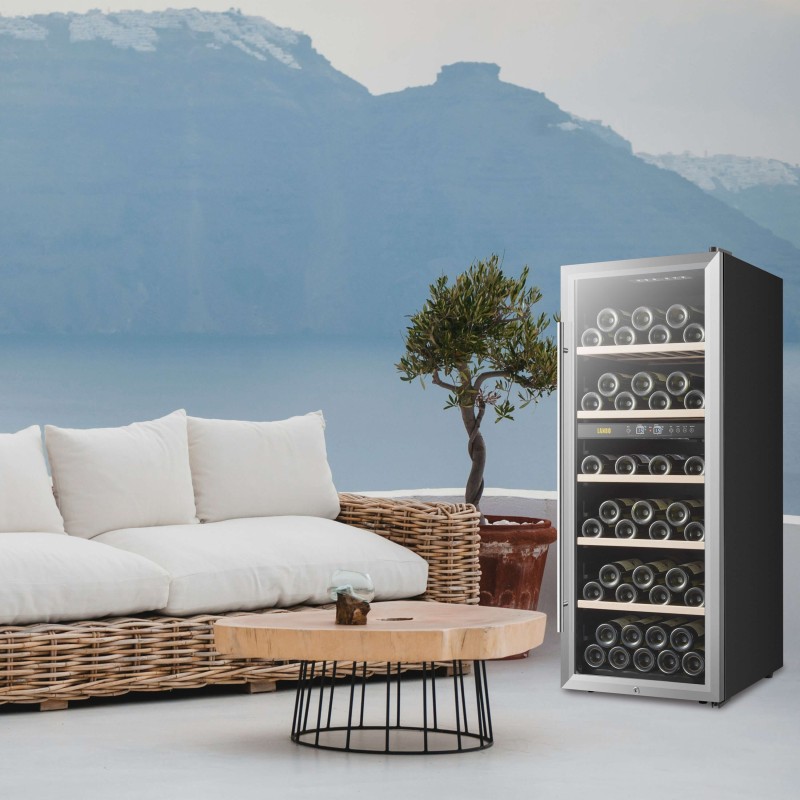 Lanbo 20 Inch 64 Bottle Dual Zone Freestanding Wine Cooler - LW80D