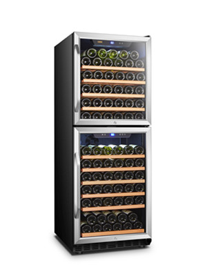 LANBO LW133DD Dual Door Built-in Wine Cooler