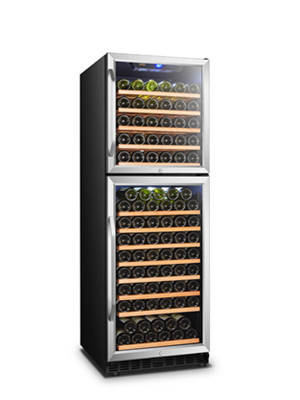 LANBO LW162DD Dual Door Dual Zone Wine Cooler